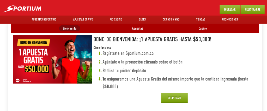 sportium bono colombia