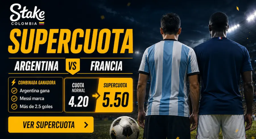 Apuestas con Supercuotas de Stake Colombia para el Mundial 2026