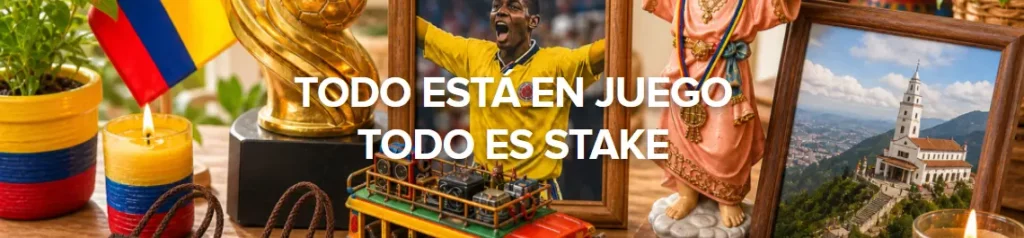 Promoción Todo Está en Juego de Stake Colombia para el Mundial 2026 con freebets bonos y premios